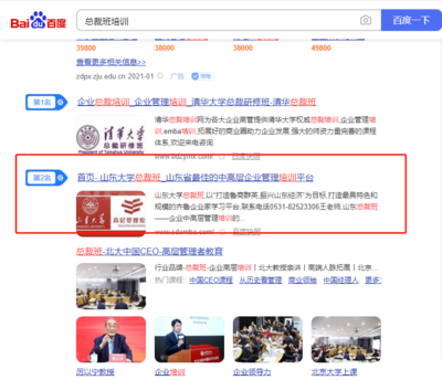 山东大学管理学院SEO优化案例