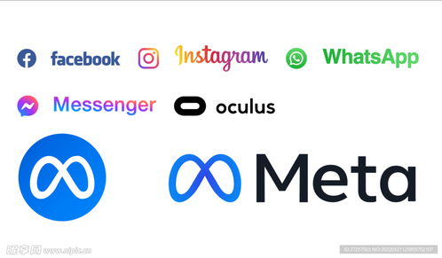 meta 公司矢量标志设计图 企业logo标志 标志图标